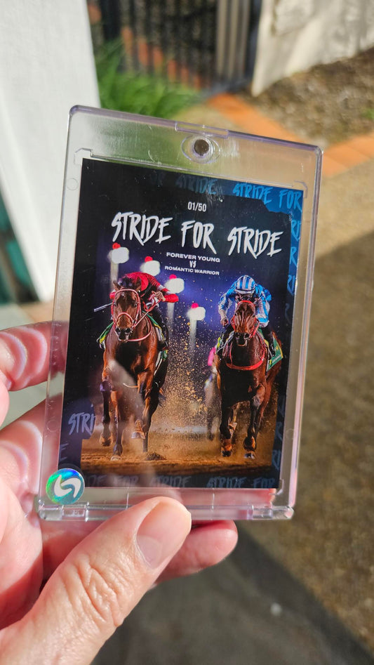 Saudi Cup 2025 "Stride for Stride" Trading Card #1 – Horse Racing Collectible