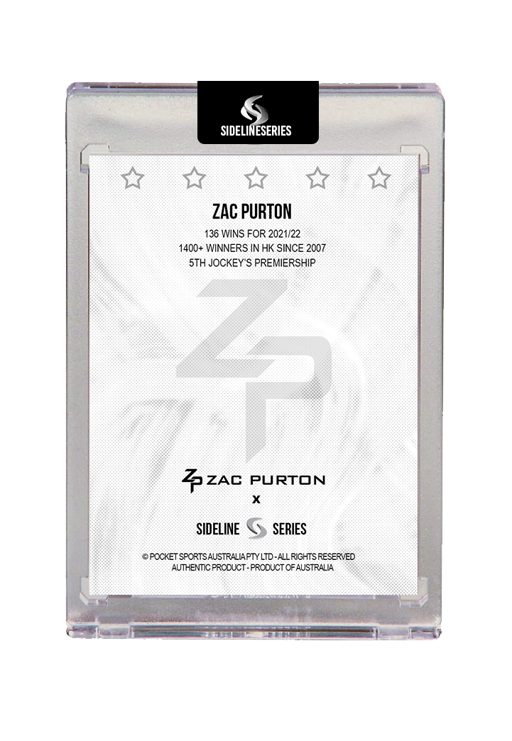 Zac Purton 5th Hong Kong Jockeys' Premiership card
