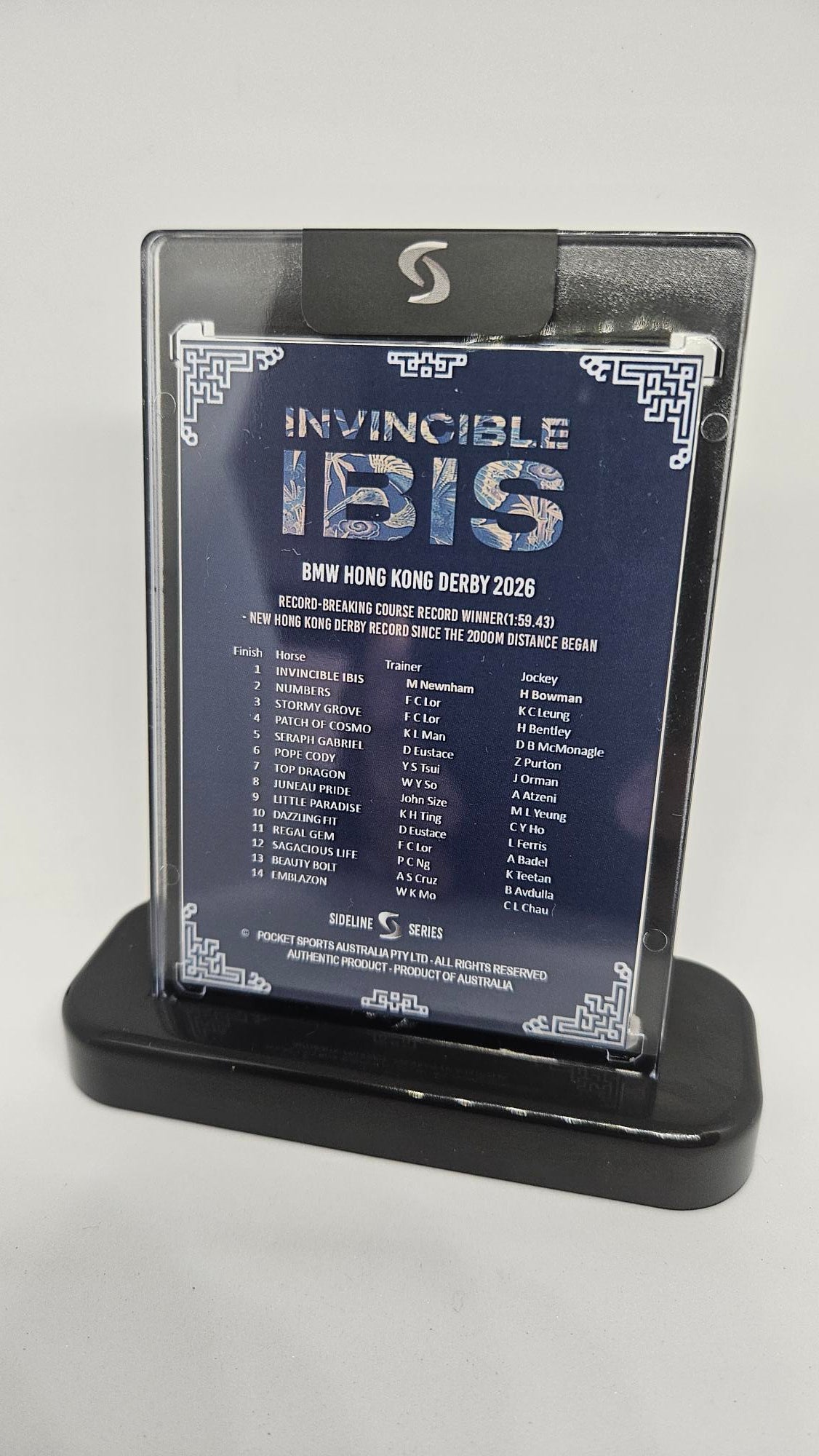 Hugh Bowman X Invincible Ibis AUTO Trading Card